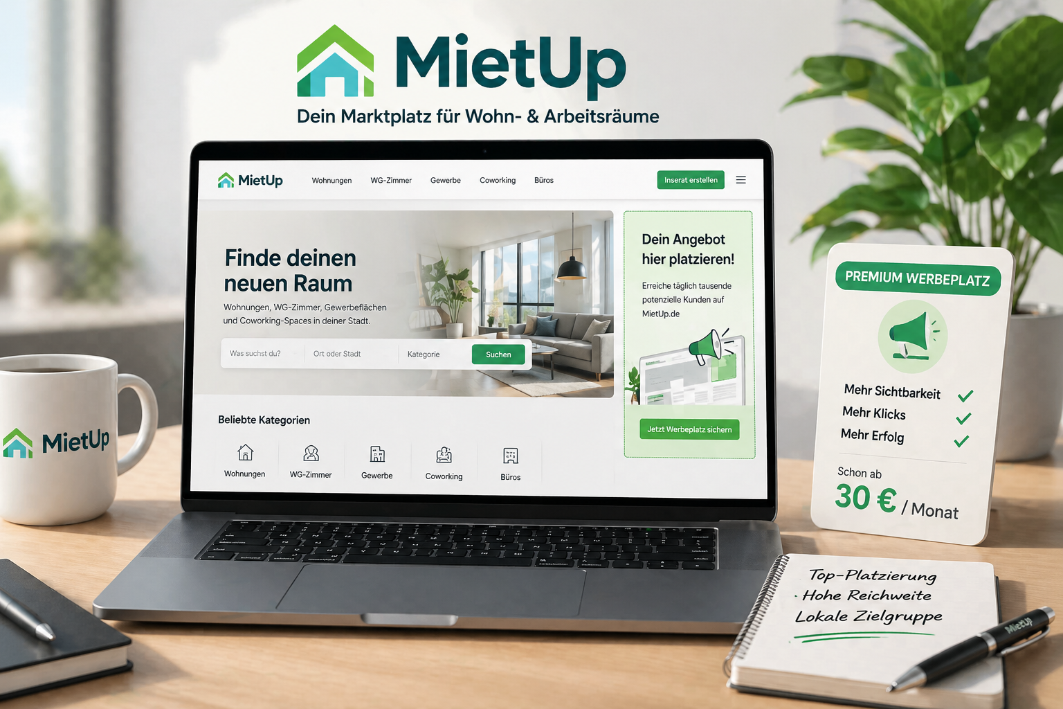 MietUp Premium Werbung